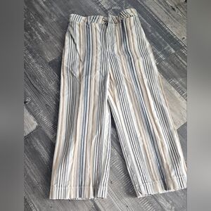We The Free~Free People Striped Crop Pants Size 27~US Size 4